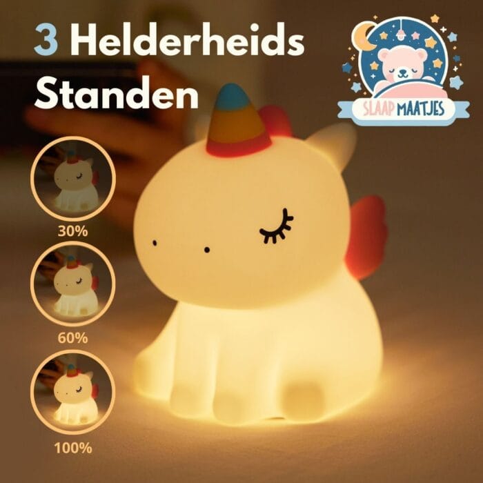 Kinder Nachtlampje Eenhoorn met Aanraaksensor - Slaap Maatjes - Afbeelding 2