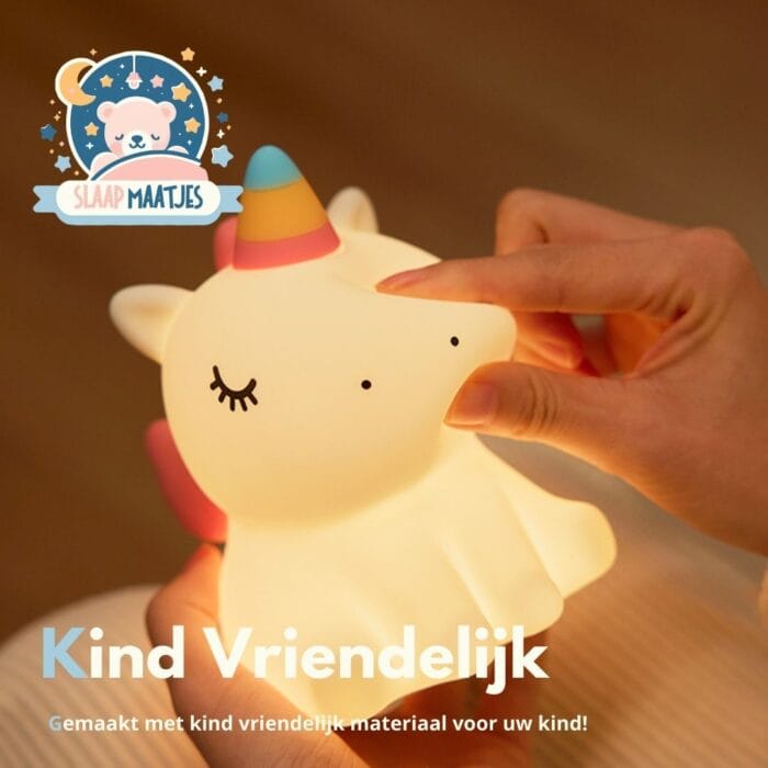 Kinder Nachtlampje Eenhoorn met Aanraaksensor - Slaap Maatjes - Afbeelding 4