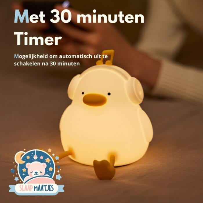 Kinder Nachtlampje Eend met Aanraaksensor - Slaap Maatjes - Afbeelding 5