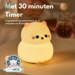 Kinder Nachtlampje Kat met Aanraaksensor - Slaap Maatjes - Afbeelding 6