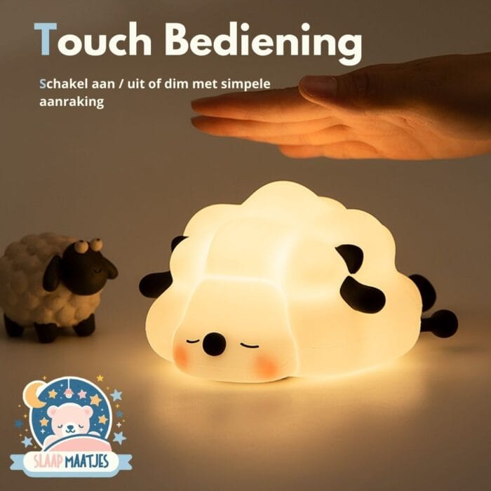 Kinder Nachtlampje Schaap met Aanraaksensor - Slaap Maatjes - Afbeelding 2