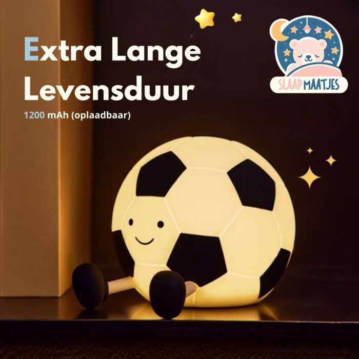 Voetbal nachtlamp met extra lange levensduur